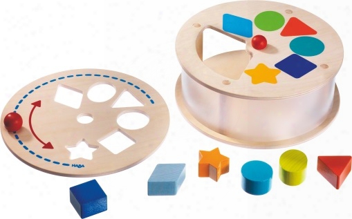 Haba Shape Sorting Box Rainbow Merry-go-round