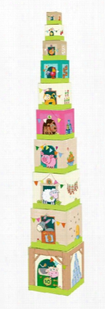 Haba Stacking Cubes on The Farm␝