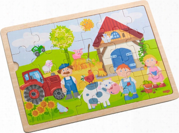 Haba Wooden Puzzle anton␙s Farm␝