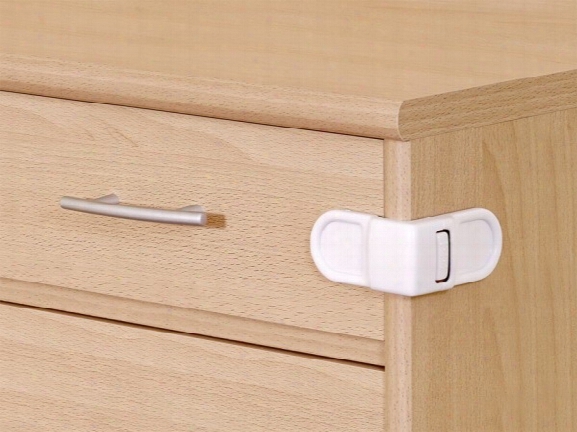 Reer Stick-on Safety Latch For Cabinet Doors And Drawers