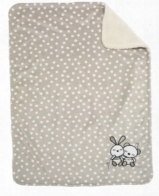 Alvi Microfibre Baby Blanket With Uvp 50+ - With Appliqu And Particularly Fluffy Back Part