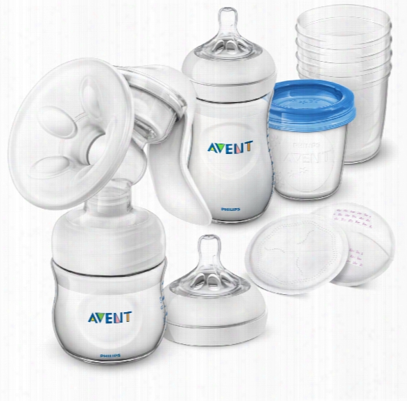 Avent Philips Natural Breastfeeding Set With Manual Breast Pump