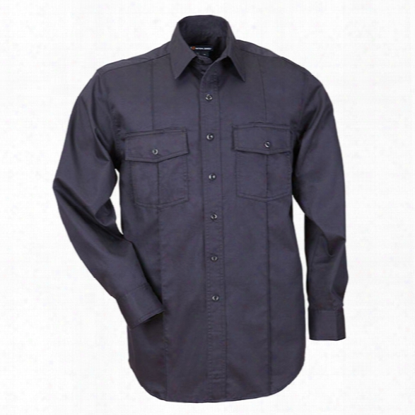 5.11 Tactical Class A Ls Station Shirt, Fire Navy, 2xl - Blue - Male - Excluded