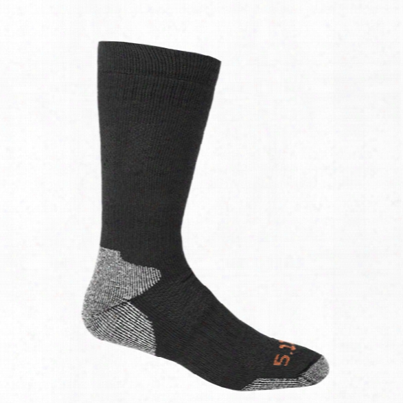 5.11 Tactical Cold Weather Sock, Black, Lg/xl - Wool - Male - Excluded