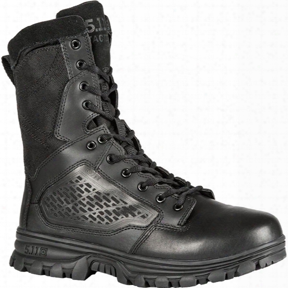 5.11 Tactical Evo 8" Side-zip Boot, Black, 10.5 Regular - Metallic - Male - Excluded