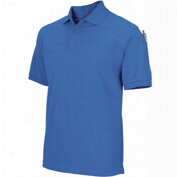 5.11 Tactical Professional Short-sleeve Polo, Xx-large, Academy Blue - White - Male - Excluded