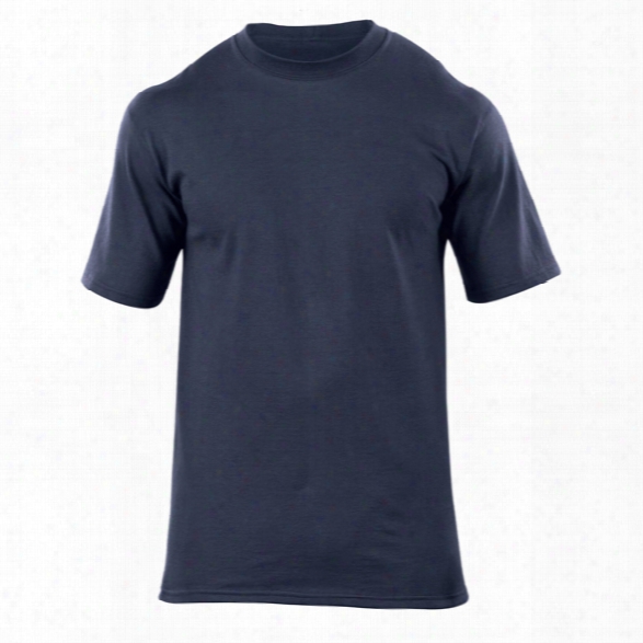 5.11 Tactical Station Wear Ss Crew, Fire Navy, 2xl - Blue - Male - Excluded