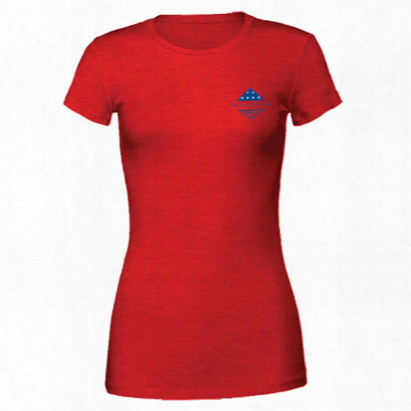 5.11 Tactical Women's Stand With Us Ss Tee, Red Heather, Large - Red - Male - Excluded