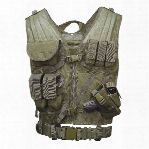 5ive Star Gear Cross Draw Vest, Od Green, Large/2x-large - Green - Male - Included