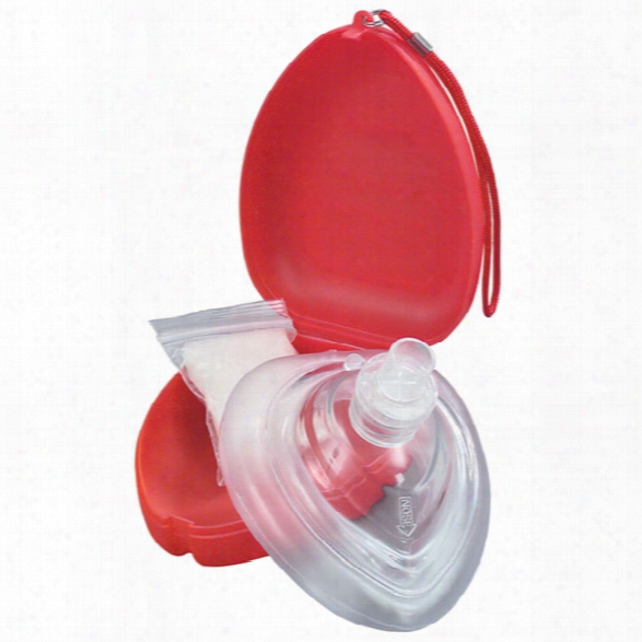 Ambu Rescue Cpr Mask With Oxygen Inlet Valve In Hard Case, Red - Red - Male - Included