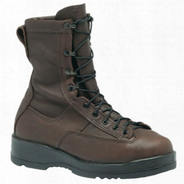 Belleville Wet Weather 8" Steel Toe Flight Boot, Brown, 10.5r - Brown - Male - Included