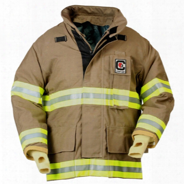 Fire-dex Chieftain 32x Turnout Coat, Nomex/kevlar, Khaki, 2xl - Khaki - Male - Included