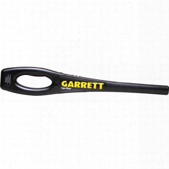 Garrett Superwand Metal Detector W/ 9v Battery - Metallic - Unisex - Included