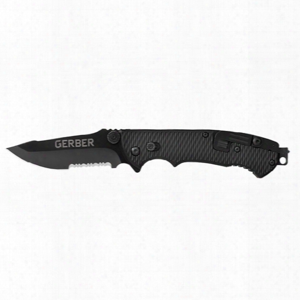 Gerber Hinderer Cls Folding Knife - Black - Unisex - Included