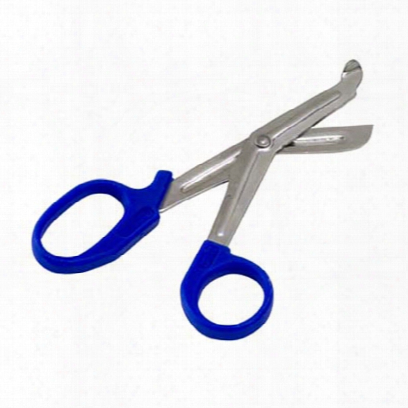 Mabis Precision Cut Shears 7.5 In., Stainless Steel, Serrated Edges, Autoclavable, Blue - Blue - Unisex - Included