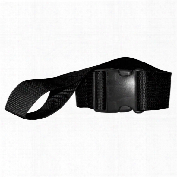 Morrison Medical Polypropylene Webbing, Black, Plastic Side Release Buckle W/looplok Ends, 2 Pc, 7' - Black - Male - Included