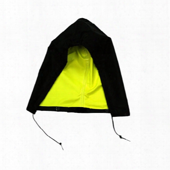 Neese Raincoat Hood, Osfa, Black/hi-vis Yellow - Black - Male - Included