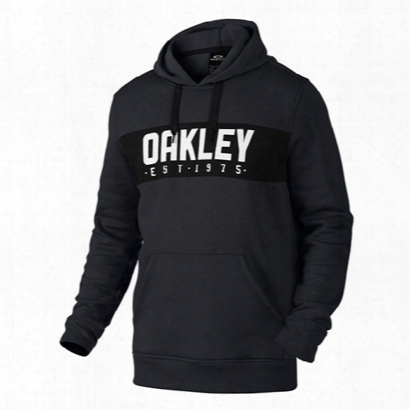 Oakley Hooded Fleece Po, Jet Black Heather, Medium - Black - Male - Included