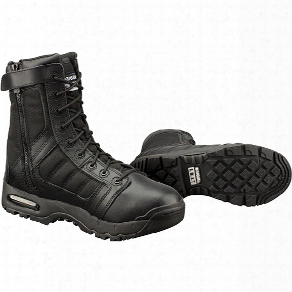 Original S.w.a.t. 9" Air Side-zip Police Boots, Men's, Black, 10.5, Medium - Black - Male - Included