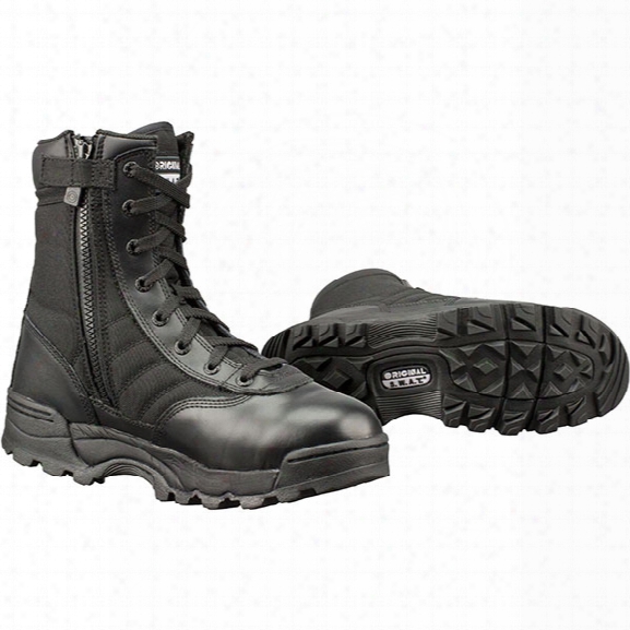 Original S.w.a.t. 9" Classic Side-zip Boots, Men's, Black, 10.5, Medium - Carbon - Male  - Included