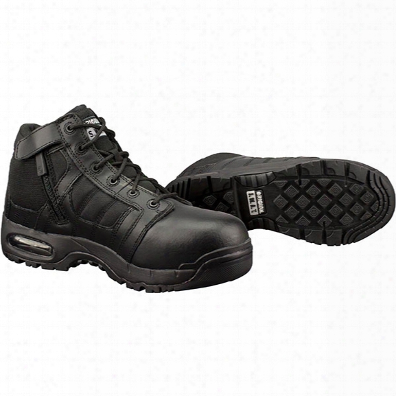 Original S.w.a.t. Metro Air 5" Safety Boot, Sidezip, Black, 10.5m - Metallic - Male - Included