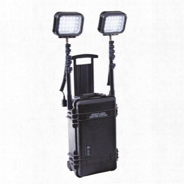 Pelican 9460 Remote Area Lighting System (rals) Kit W/ 2 Led Light Heads, Black - Black - Male - Included