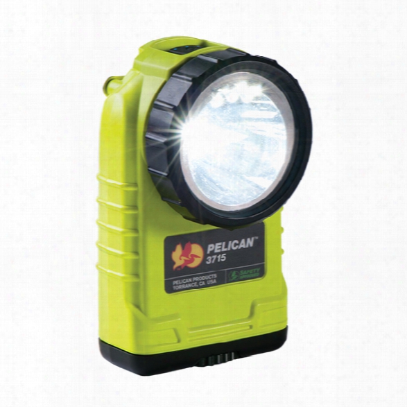 Pelican Right Angle Led 174 Lumens Flashlight, Yellow - Yellow - Male - Included