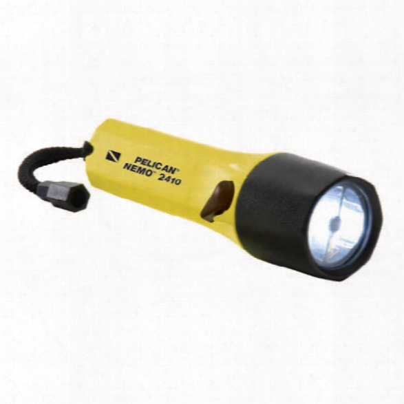 Pelican Stealthlite 2410 Recoil Led Flashlight, 4-aa Battery, Yellow - Smoke - Unisex - Included