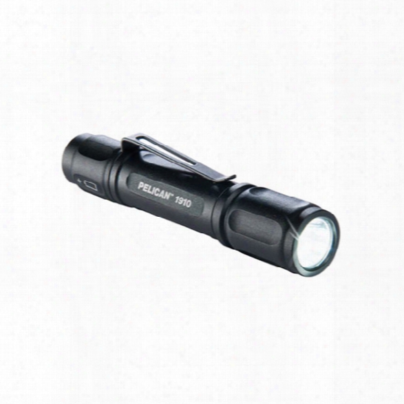 Pelican Ultra Compact Led Flashlight, 1910, 1-aaa, Black - White - Male - Included