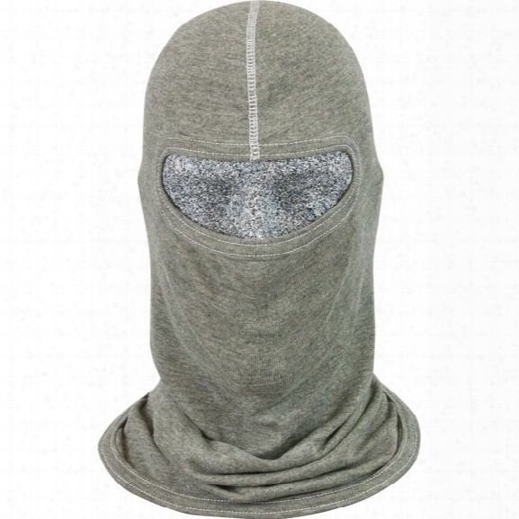 Pgi Cobra Classic Style S.w.a.t. Tactical Hood, Single Ply, Small Face Opening, Para-tek Fr Tri-blend, Heather Gray - Green - Male - Included