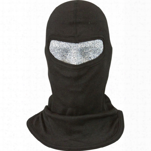 Pgi Cobra Classic Style S.w.a.t. Tactical Hood, Single Ply, Small Face Opening, Carbon Shield, Black - Carbon - Male - Included