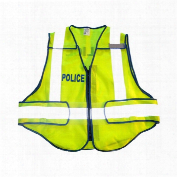 Radians Zip-and-rip Ansi 207 Vest, Lime, Crossing Guard, Jumbo - Lime - Male - Included