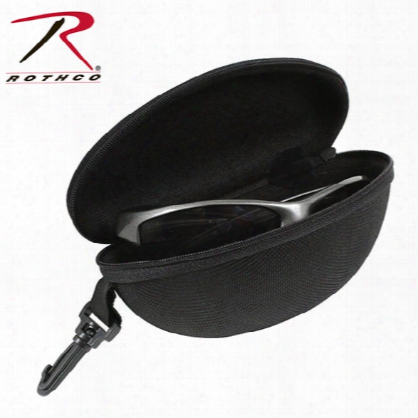 Rothco Black Sunglasses Case With Clip - Black - Male - Included