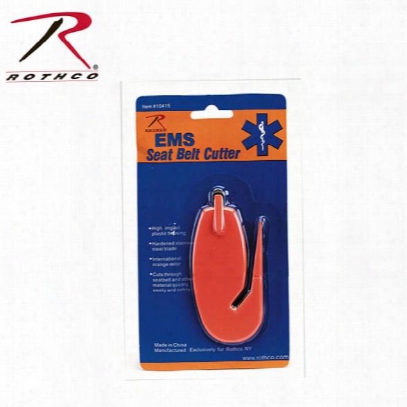 Rothco Ems Belt Cutter/lifesaver Tool, Orange - Orange - Unisex - Included