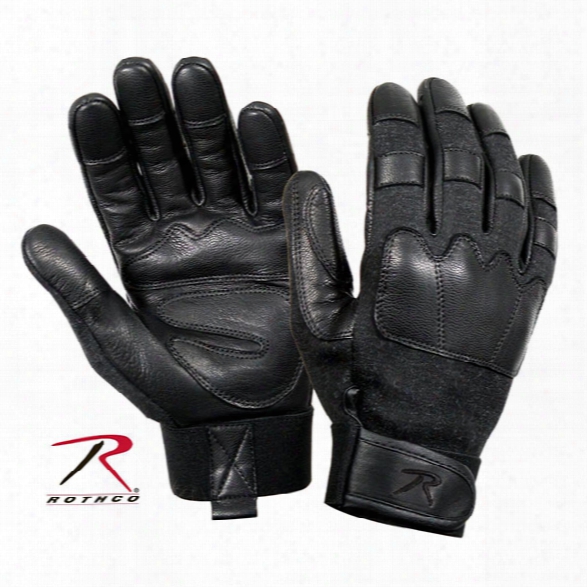 Rothco Leather Tactical Glove, Black, 2x-large - Black - Male - Included