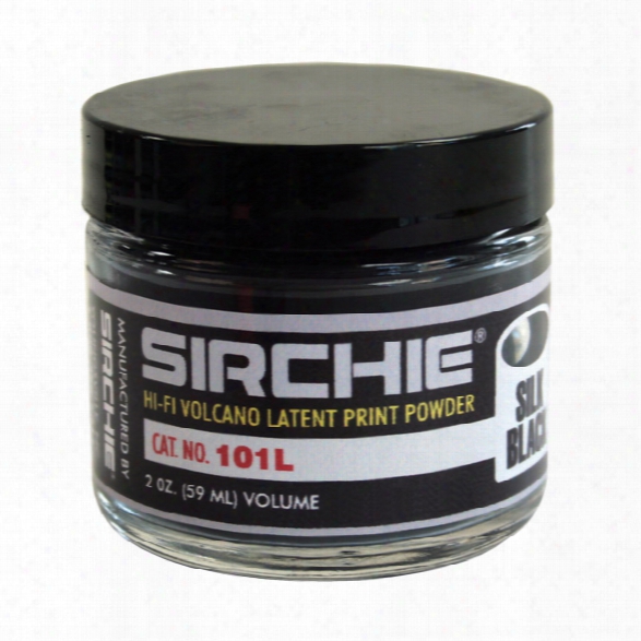 Sirchie Hi-fi Fingerprint Powder, 2 Oz., Silk Black - Black - Unisex - Included