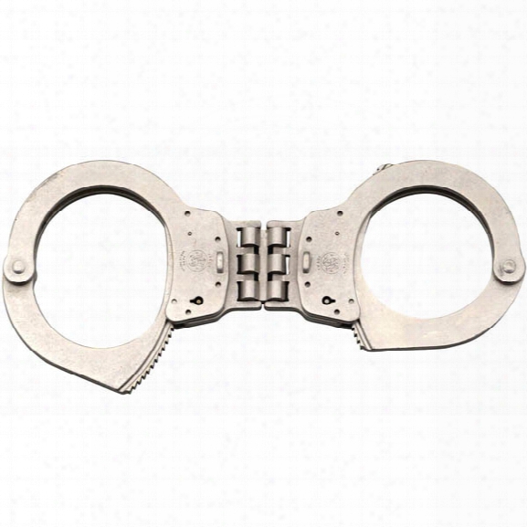 Smith & Wesson Model 1 Universal Handcuffs, Hinged, Nickel - Carbon - Male - Included