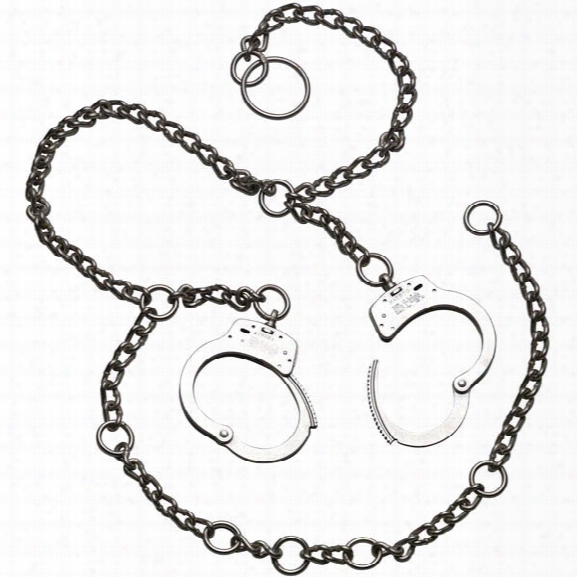 Smith & Wesson Model 1800 Restraint Belly Chains, Nickel - Carbon - Unisex - Included