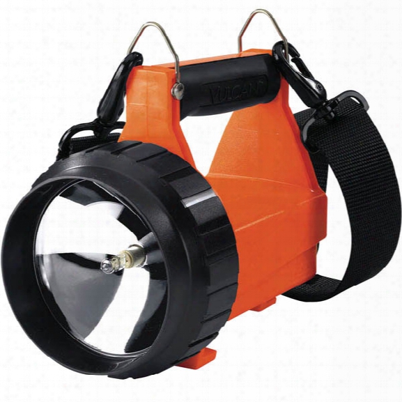 Streamlight Fire Vulcan Flashlight, Orange, Standard System W/ 120v Ac/12v Dc - Blue - Male - Included