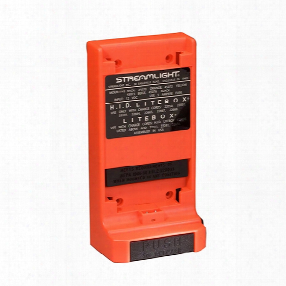 Streamlight Mounting Rack For Litebox & Firebox, Orange (charge Cord Not Included) - Orange - Unisex - Included