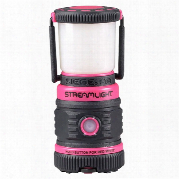 Streamlight Siege Aa Without Magnetic Base, Ultra-compact, Alkaline Work Lantern, Pink - White - Male - Included