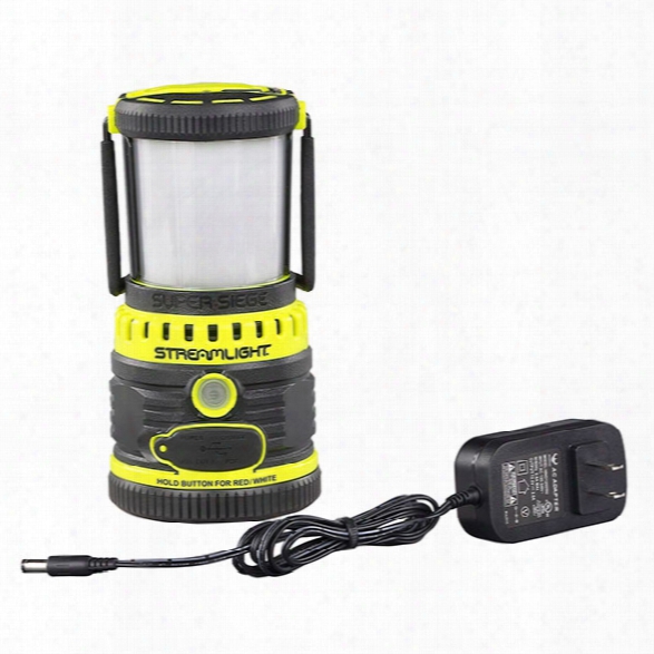 Streamlight Super Siege Rechargeable Scene Light/work Lantern W/ Usb Charger, 120v Ac, Yellow - Yellow - Male - Included