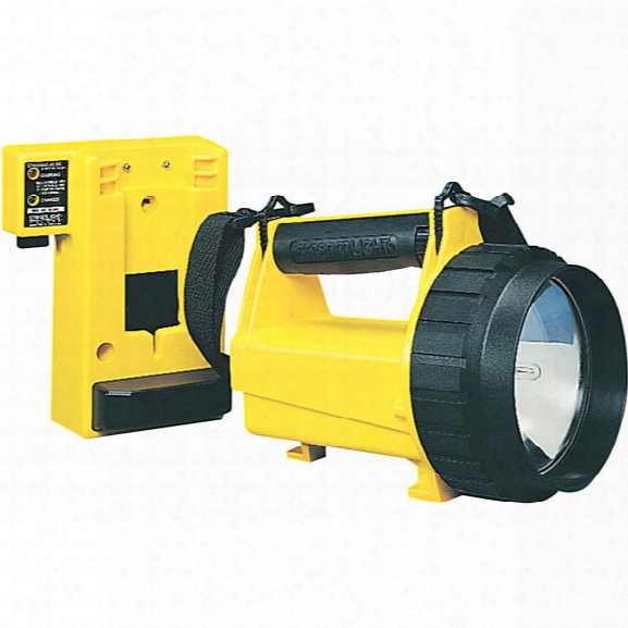 Streamlight Vulcan Flashlight, Yellow, Standard System W/ 120v Ac, 12v Dc - Red - Male - Included