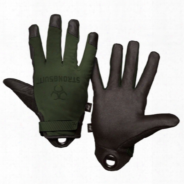 Strongsuit Gloves Q Series Enforcer Tac Glove, Sage, Medium - Green - Male - Included