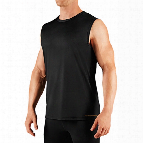 Tommie Copper Men Vitality Cold Copper Tank, Black, Lg - Copper - Male - Included