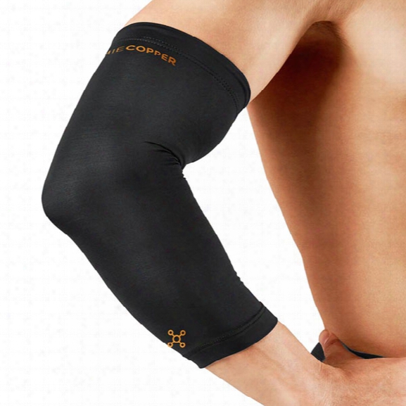 Tommie Copper Unisex Vitality Elbow Sleeve, Black, Md - Copper - Male - Included