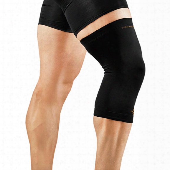 Tommie Copper Unisex Vitality Knee Sleeve, Black, Sm - Copper - Female - Included