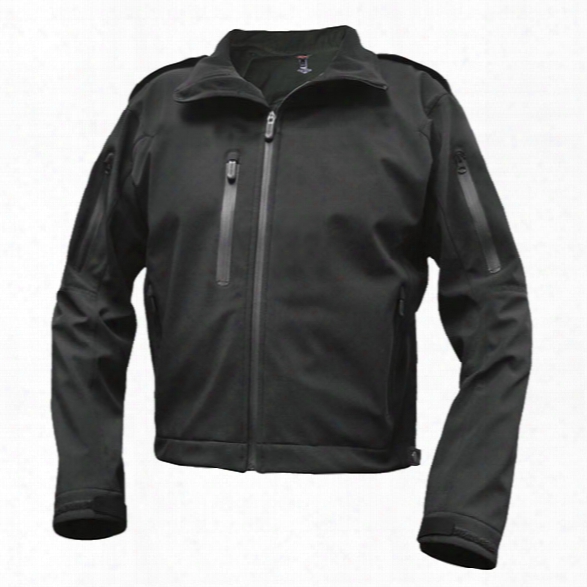 Tru-spec 24-7 Le Softshell Jacket Regular, Blacck, 2xl - Black - Male - Included