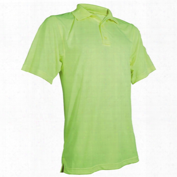 Tru-spec 24-7 Performance Polo, Hi-vis Yellow, 2x-large - Silver - Male - Included