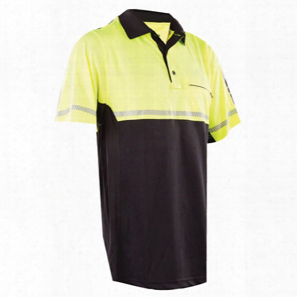 Tru-spec 24-7 Series Bike Patrol Polo, Hi-vis Yellow, 2x-large - Yellow - Male - Included